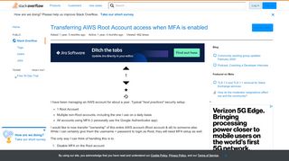 
                            9. Transferring AWS Root Account access when MFA is enabled - Stack ...