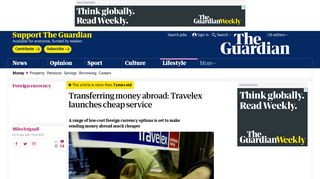 
                            9. Transferring money abroad: Travelex launches cheap service | Money ...