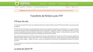 
                            12. Transferts de fichiers avec FTP (SFML / Apprendre / Tutoriels 2.1)