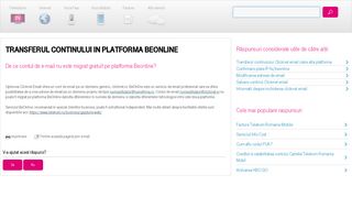 
                            7. Transferul continului in platforma Beonline