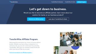 
                            1. TransferWise Affiliates & Partnerships - TransferWise