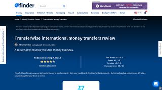 
                            13. TransferWise money transfers review February 2019 | finder.com