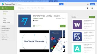 
                            11. TransferWise: send, receive & spend money globally – Apps on ...