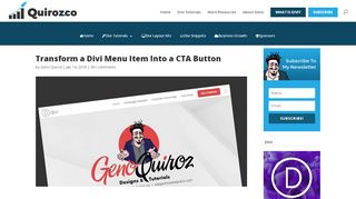 
                            7. Transform a Divi Menu Item Into a CTA Button - Geno Quiroz