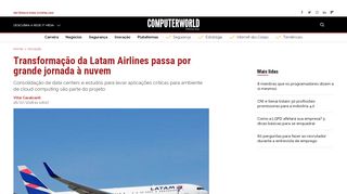 
                            13. Transformação da Latam Airlines passa por grande jornada à nuvem ...