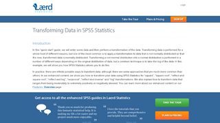 
                            5. Transforming Data in SPSS Statistics - Laerd Statistics