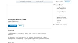 
                            13. Transglobal Express GmbH | LinkedIn