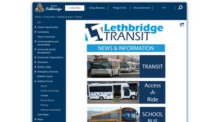 
                            11. Transit - City of Lethbridge