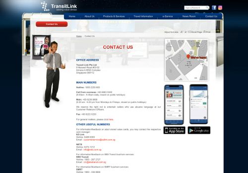 
                            13. Transit Link Contact Us