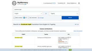 
                            5. Translate facebook login in Tagalog with examples