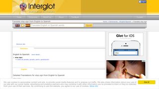 
                            8. Translate stop sign from English to Spanish - InterGlot.com