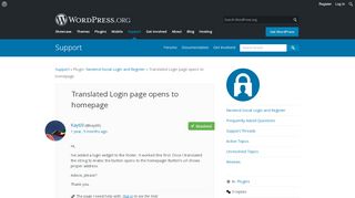 
                            12. Translated Login page opens to homepage | WordPress.org