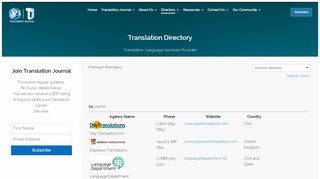 
                            7. Translation Agencies Directory - Translation Journal