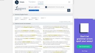 
                            12. translation failed - French translation – Linguee