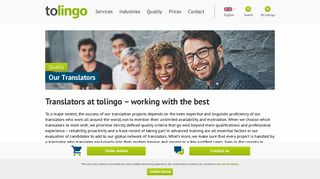 
                            6. Translators at tolingo® - Selection of specialist translators