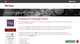 
                            4. Transparent Language Online - INFOhio