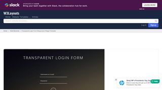 
                            5. Transparent Login Form Responsive Widget Template - W3layouts