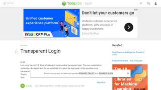 
                            11. Transparent Login - IT Toolbox