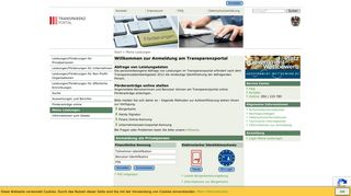 
                            6. Transparenzportal - Willkommen zur Anmeldung am Transparenzportal