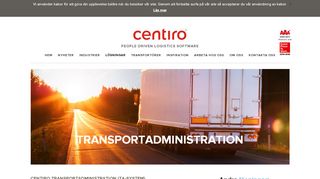 
                            4. Transportadministration - Centiro