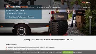 
                            13. Transporter mieten mit bis zu 10% Rabatt bei Sixt | mymovingpartner