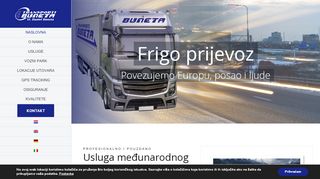 
                            11. TRANSPORTI BUNETA - Međunarodni prijevoz robe