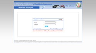 
                            8. Transport...Public Login Page... - Transport Department