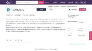 
                            13. Transtutors company profile - Office locations, Competitors, Financials ...