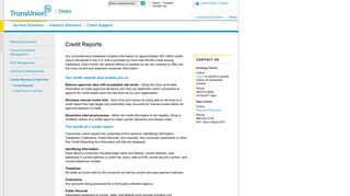 
                            4. TransUnion Direct: Credit Reports