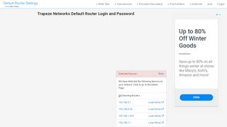 
                            13. Trapeze Networks Default Router Login and Password - Clean CSS