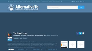 
                            9. TrashMail.com Alternatives and Similar Software - AlternativeTo.net