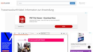 
                            12. Trassenauskunft Kabel. Information zur Anwendung - PDF