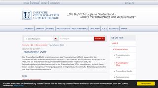 
                            7. TraumaRegister DGU® | Deutsche Gesellschaft für Unfallchirurgie