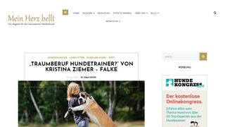 
                            9. “Traumberuf Hundetrainer?” von Kristina Ziemer – Falke – Mein Herz ...