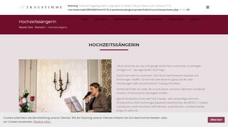 
                            13. Traustimme.de - Hochzeitssängerin