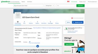 
                            6. Travailler chez LEO (Learn Earn Own) | Glassdoor.ca