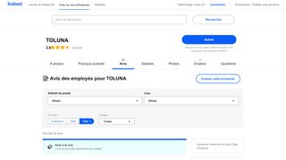 
                            10. Travailler chez TOLUNA : Avis de salariés | Indeed.fr