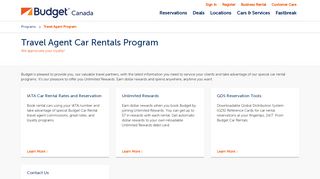 
                            8. Travel Agent Car Rentals Program | Budget Car Rental Canada