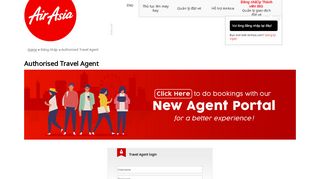 
                            10. Travel Agent login - AirAsia