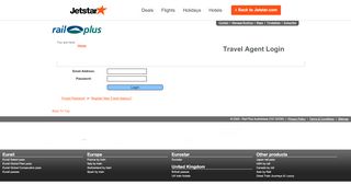 
                            11. Travel Agent Login - Jetstar - Rail Plus