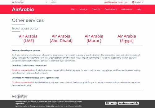 
                            2. Travel agent portal | Air Arabia