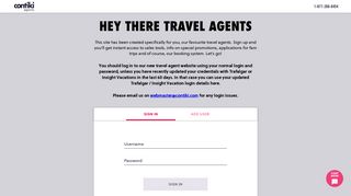 
                            1. travel agent website - Contiki