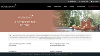 
                            1. Travel Agents Login - Hoseasons