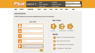 
                            5. Travel Agents Sign-up Page - FTD Travel Agent