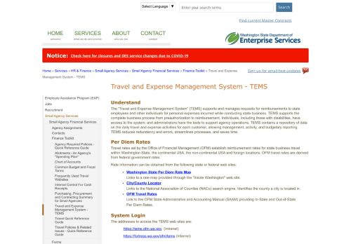 
                            11. Travel and Expense Management System - TEMS | Department of ...