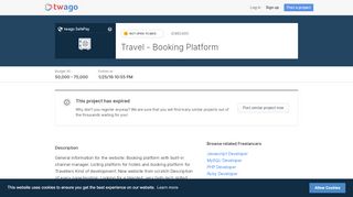 
                            8. Travel - Booking Platform | twago