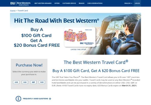 
                            5. Travel Card - Best Western