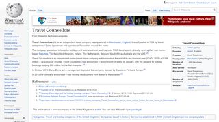 
                            6. Travel Counsellors - Wikipedia