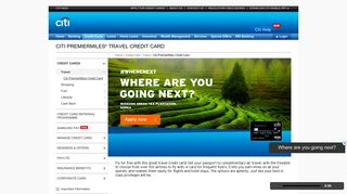 
                            2. Travel Credit Card - Earn Air Miles with Citi PremierMiles Air Miles ...