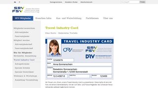 
                            13. Travel Industry Card- SRV FSV - Schweizer Reise-Verband